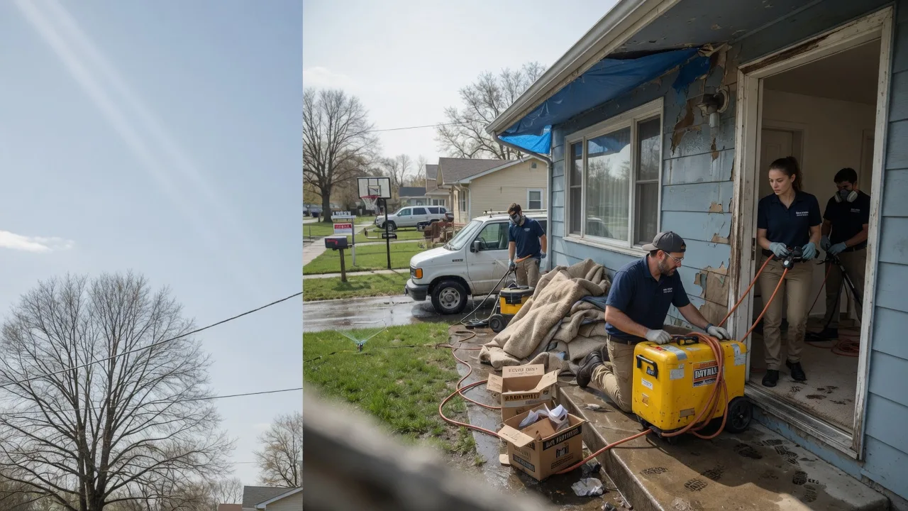 Basement Flood Cleanup in Offerle, KS near me
